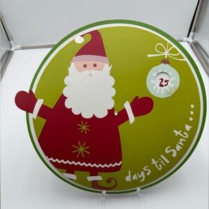 Santa Countdown to Christmas Spinner Placemats includes (6) Placemats